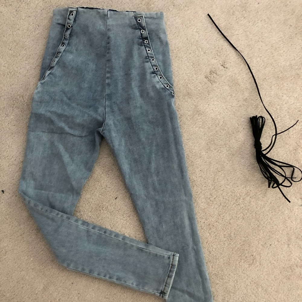 tie jeggings